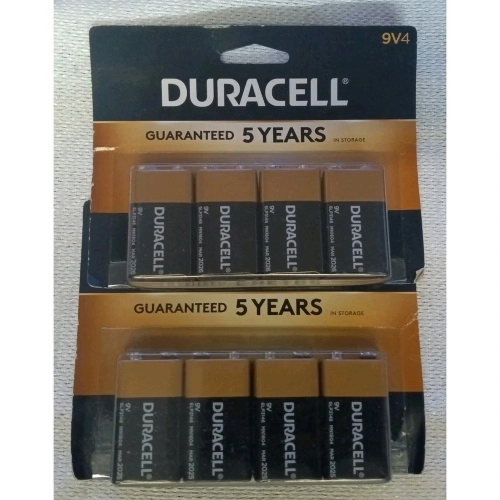 Duracell 9v‎ Batteries 8 Pack Bundle in 2019 Package